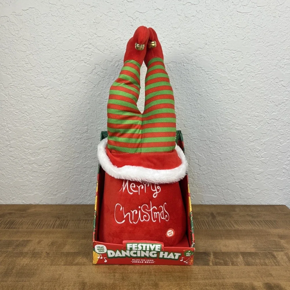 Festive Dancing Christmas Tree Hat,‎ Plays The Song 